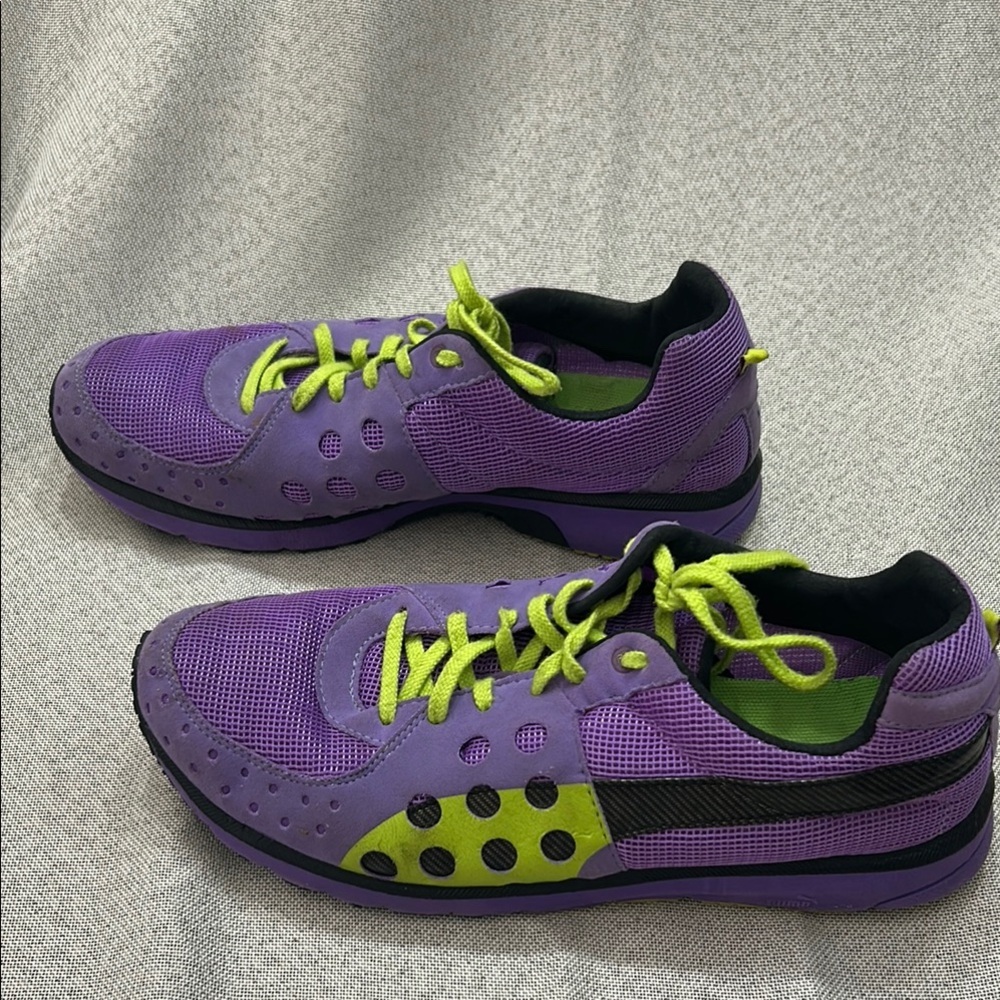 Puma Faas 300 Women’s Sneakers 9M Purple Lime Athletic Shoes Running Performance